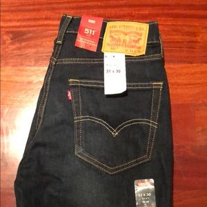 Levi’s 511 Slim Fit Denim Jeans 31x30 NEW NWT